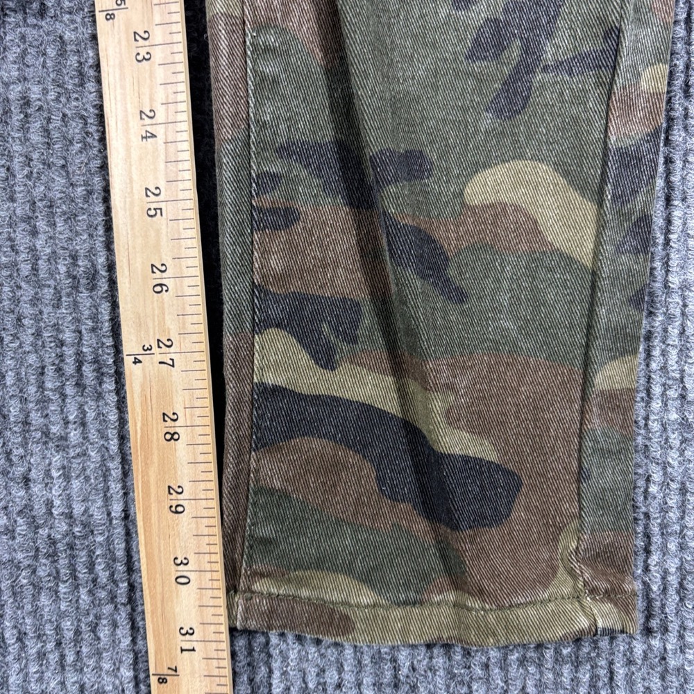 SHEIN Skinny Jeans Women Size 36 Green Camo Print High Rise Stretch - Picture 7 of 10